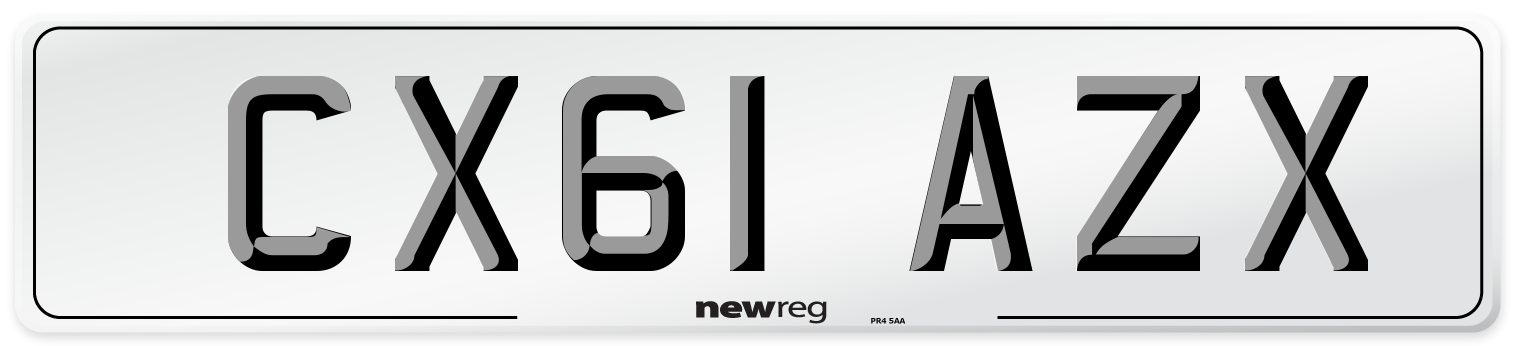 CX61 AZX Number Plate from New Reg